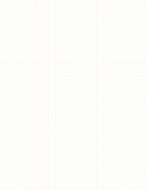 1/5-inch Grid Paper - Orange with 3x3 Grid