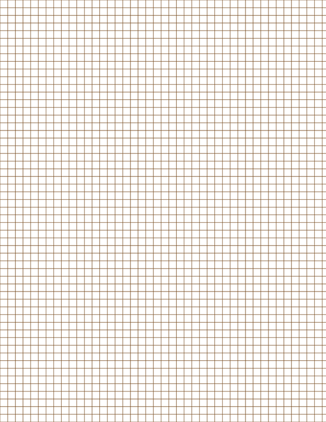 1/5-inch Grid Paper - Sepia Standard