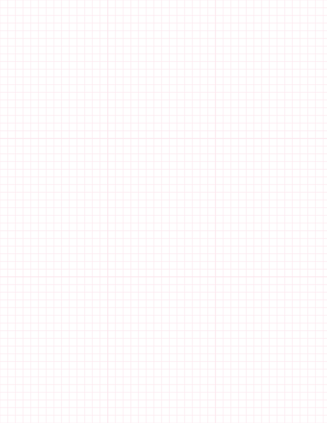 1/5-inch Grid Paper - Pink with 3x3 Grid