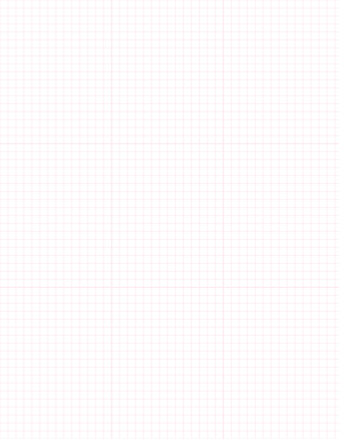 1/5-inch Grid Paper - Pink with 3x3 Grid