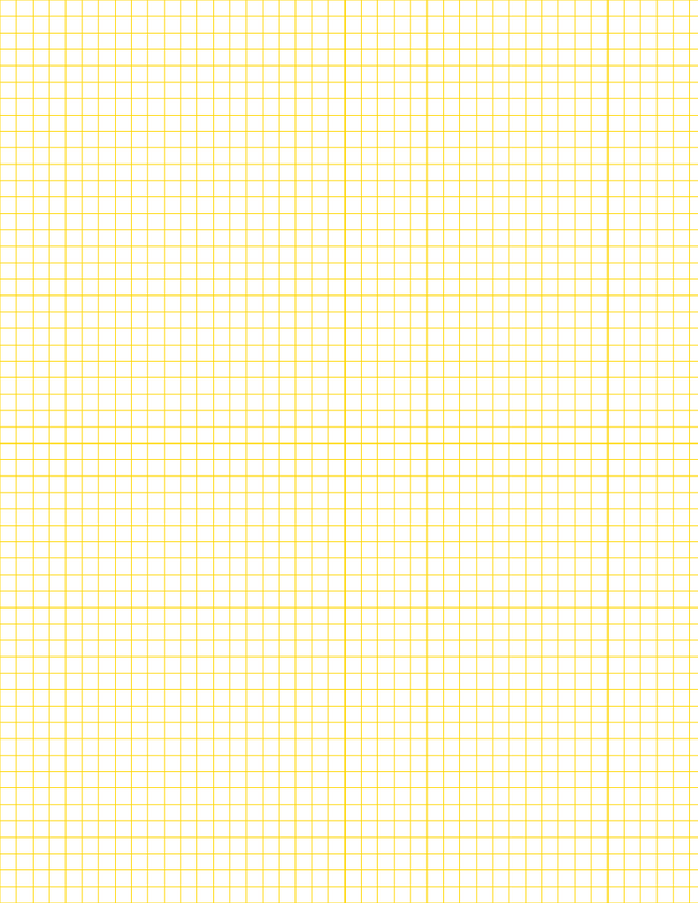 1/5-inch Grid Paper - Gold with 2x2 Quadrants