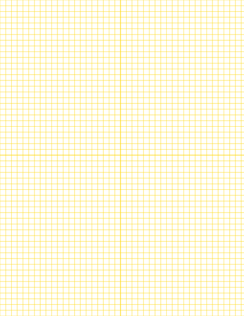 1/5-inch Grid Paper - Gold with 2x2 Quadrants
