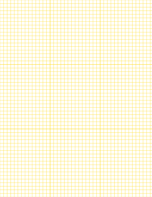 1/5-inch Grid Paper - Gold with 3x3 Grid