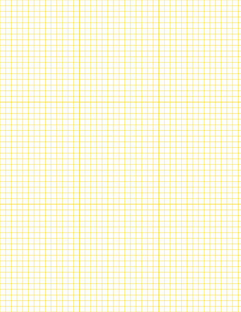 1/5-inch Grid Paper - Gold with 3x3 Grid