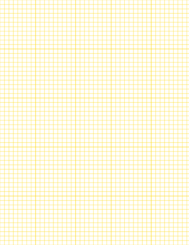 1/5-inch Grid Paper - Gold with 5x5 Grid
