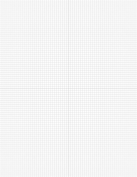 1/8-inch Grid Paper - Gray with 2x2 Quadrants