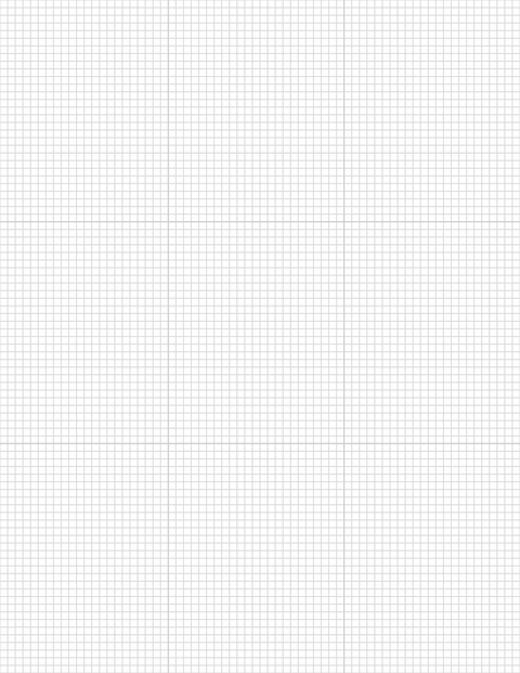 1/8-inch Grid Paper - Gray with 3x3 Grid