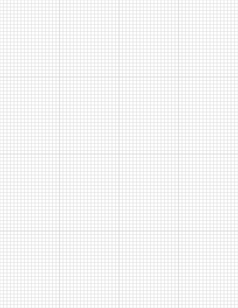 1/8-inch Grid Paper - Gray with 4x4 Grid