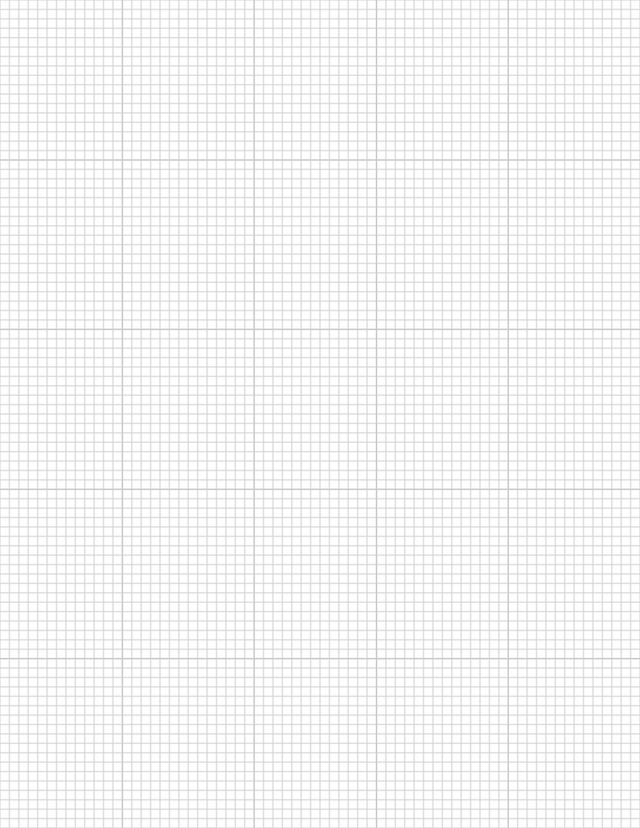 1/8-inch Grid Paper - Gray with 5x5 Grid