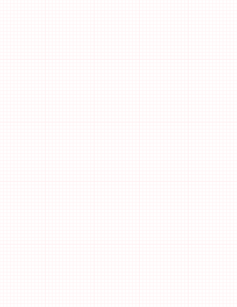1/8-inch Grid Paper - Red with 5x5 Grid