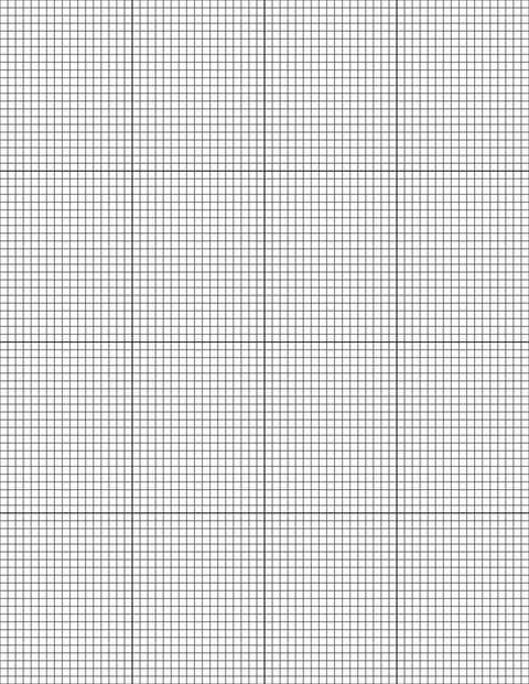 1/8-inch Grid Paper - Black with 4x4 Grid