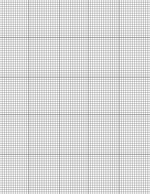 1/8-inch Grid Paper - Black with 5x5 Grid