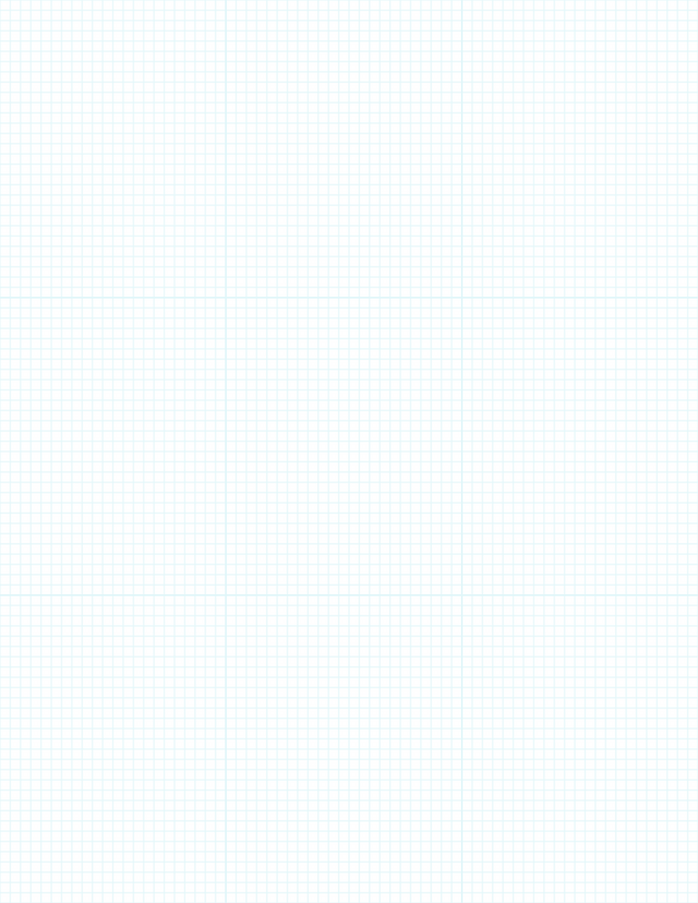 1/8-inch Grid Paper - Cyan with 3x3 Grid