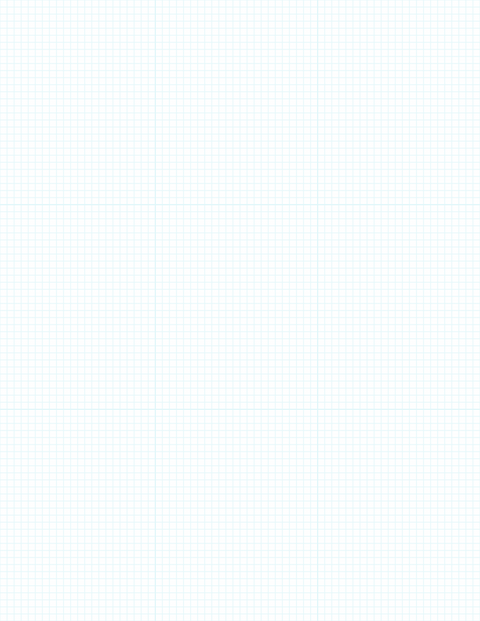 1/8-inch Grid Paper - Cyan with 3x3 Grid