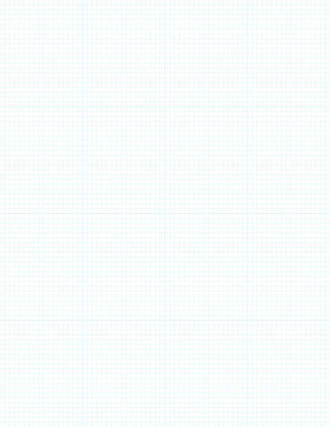 1/8-inch Grid Paper - Cyan with 4x4 Grid