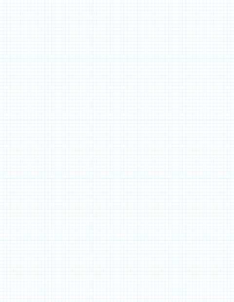 1/8-inch Grid Paper - Cyan with 5x5 Grid
