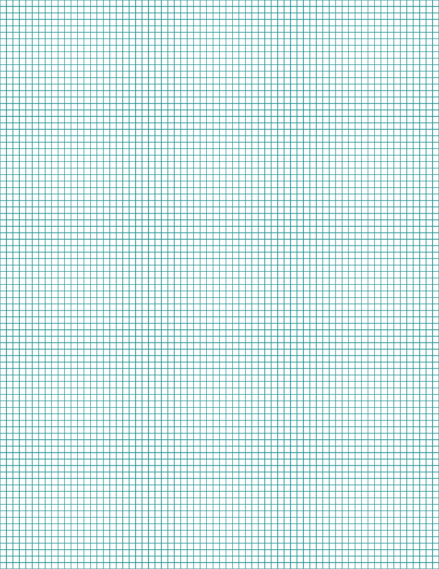 1/8-inch Grid Paper - Teal Standard