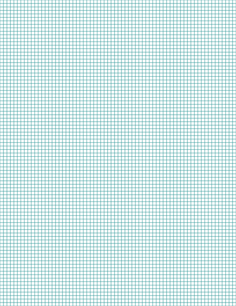 1/8-inch Grid Paper - Teal Standard
