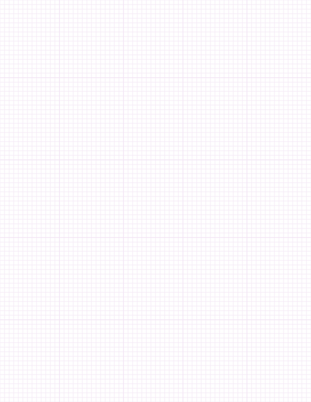 1/8-inch Grid Paper - Purple with 5x5 Grid