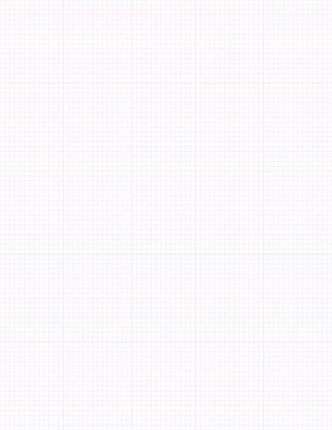 1/8-inch Grid Paper - Purple with 5x5 Grid