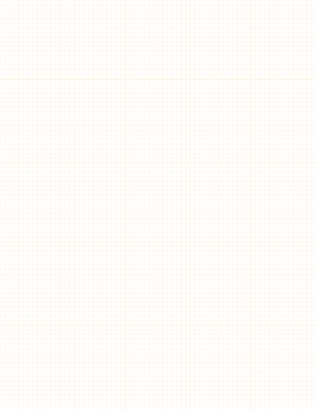 1/8-inch Grid Paper - Orange with 5x5 Grid