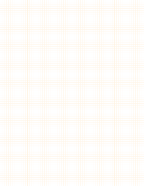 1/8-inch Grid Paper - Orange with 5x5 Grid