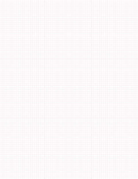 1/8-inch Grid Paper - Pink with 3x3 Grid
