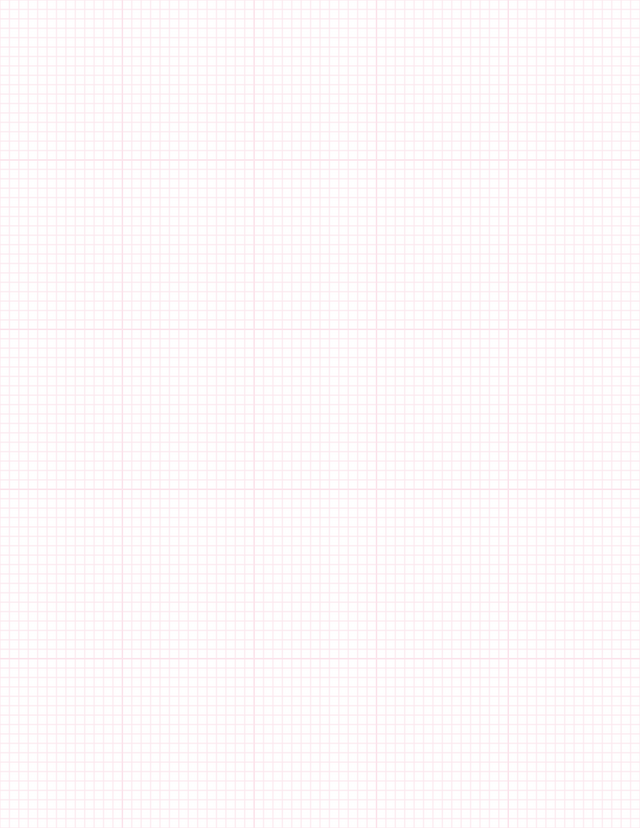 1/8-inch Grid Paper - Pink with 5x5 Grid