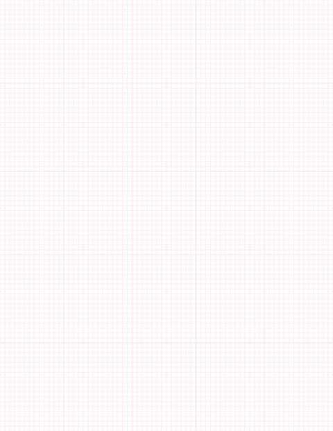1/8-inch Grid Paper - Pink with 5x5 Grid