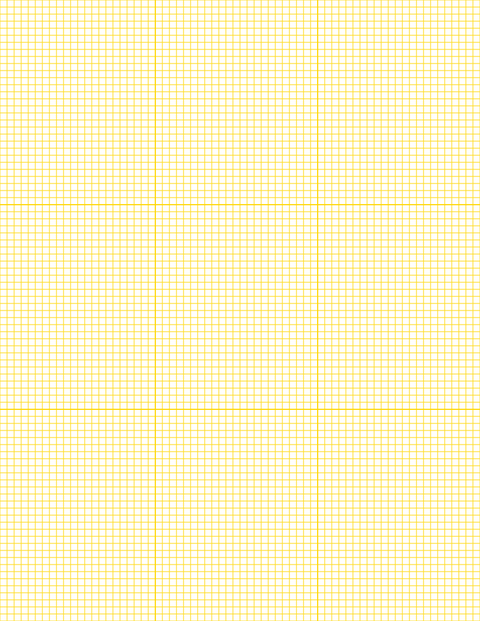 1/8-inch Grid Paper - Gold with 3x3 Grid