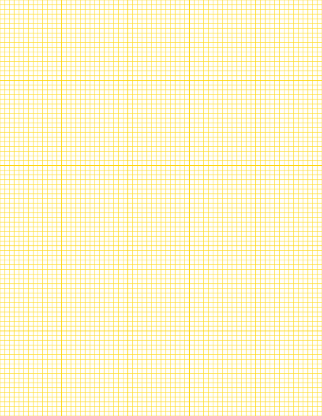1/8-inch Grid Paper - Gold with 5x5 Grid