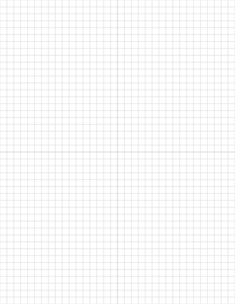 1/4-inch Grid Paper - Gray with 2x2 Quadrants