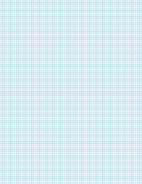 Metric Grid Paper (1mm) - Blue with 2x2 Quadrants