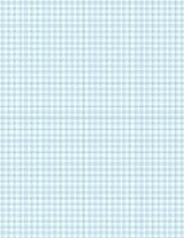 Metric Grid Paper (1mm) - Blue with 4x4 Grid
