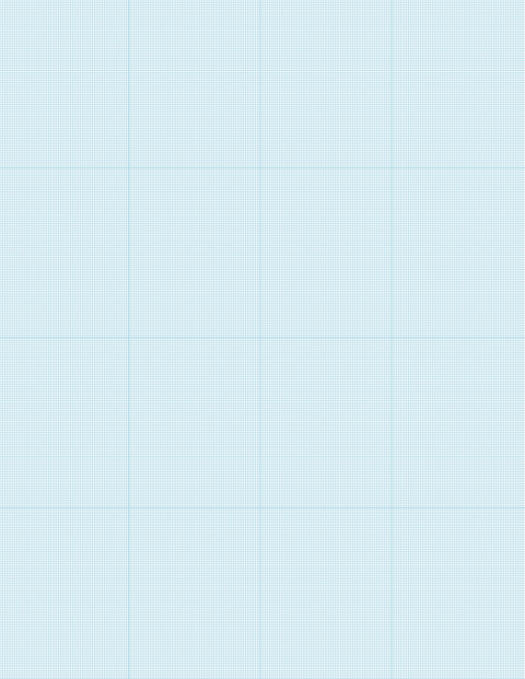 Metric Grid Paper (1mm) - Blue with 4x4 Grid
