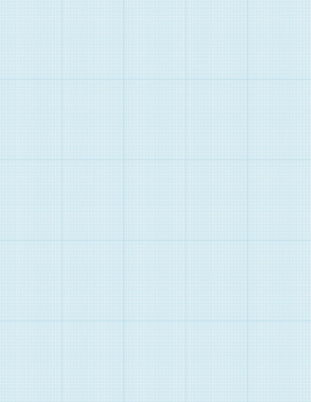 Metric Grid Paper (1mm) - Blue with 5x5 Grid