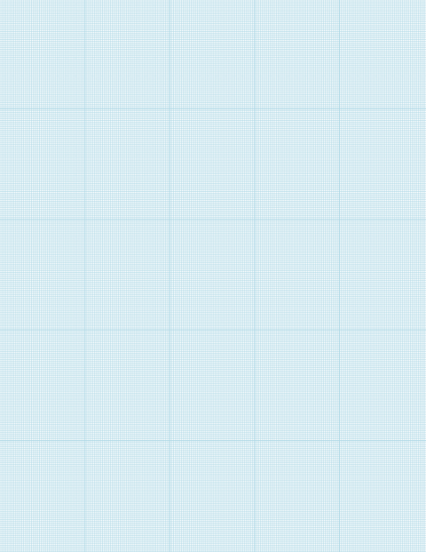 Metric Grid Paper (1mm) - Blue with 5x5 Grid