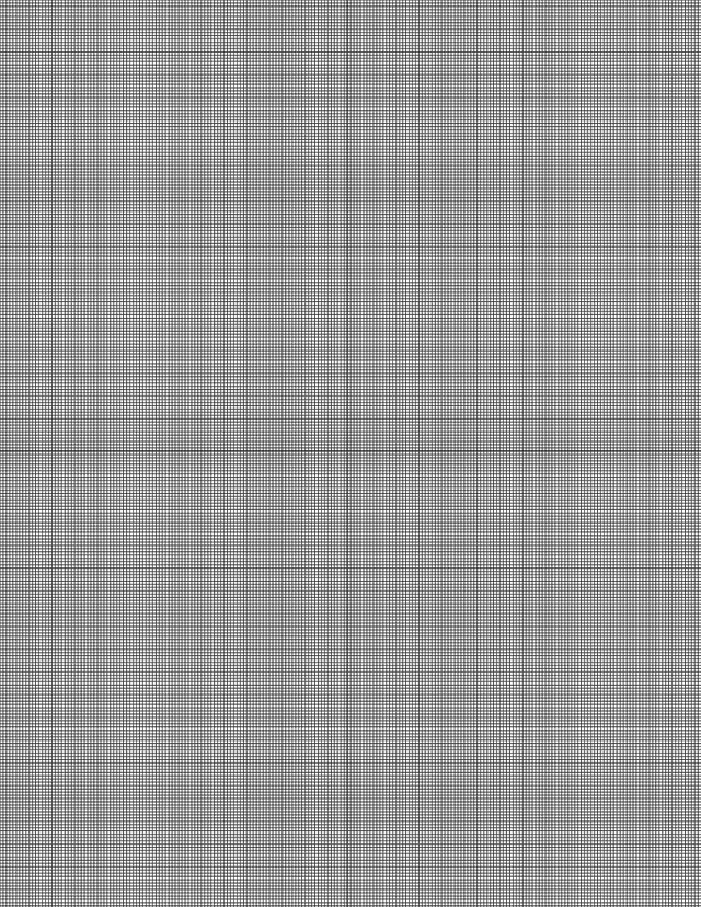 Metric Grid Paper (1mm) - Black with 2x2 Quadrants