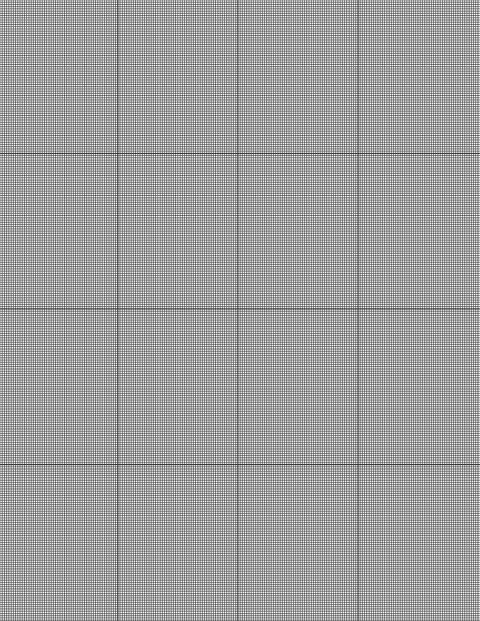 Metric Grid Paper (1mm) - Black with 4x4 Grid
