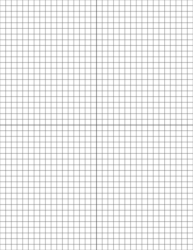 1/4-inch Grid Paper - Black with 2x2 Quadrants