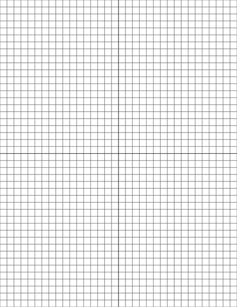 1/4-inch Grid Paper - Black with 2x2 Quadrants