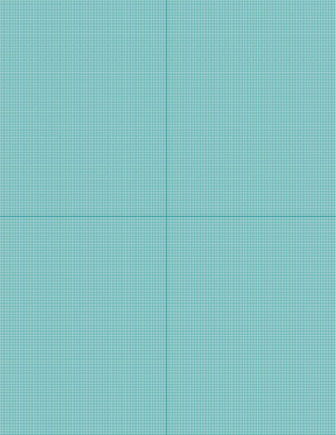 Metric Grid Paper (1mm) - Teal with 2x2 Quadrants