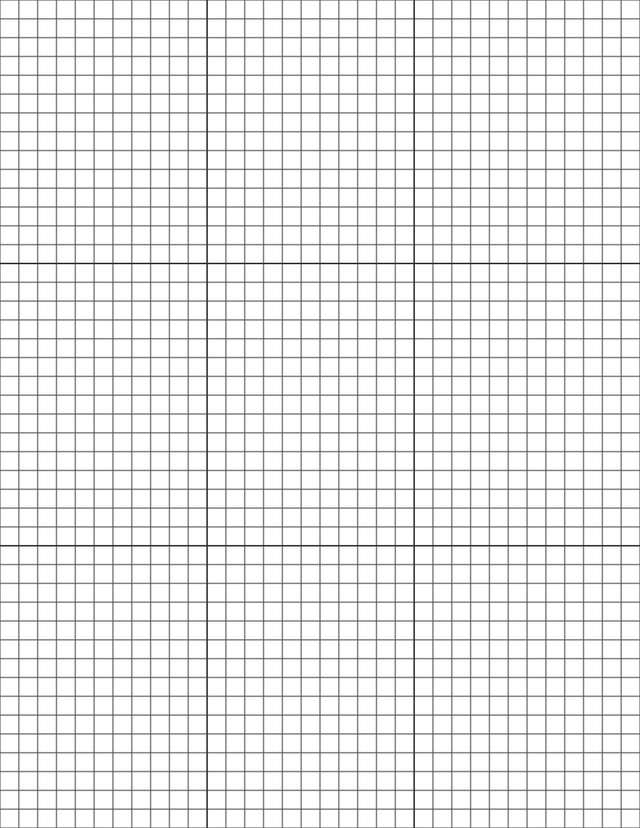 1/4-inch Grid Paper - Black with 3x3 Grid
