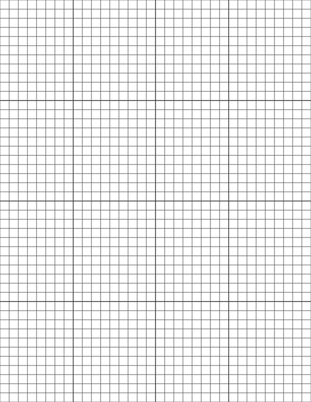 1/4-inch Grid Paper - Black with 4x4 Grid