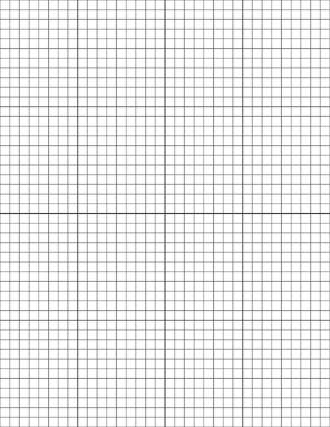 1/4-inch Grid Paper - Black with 4x4 Grid