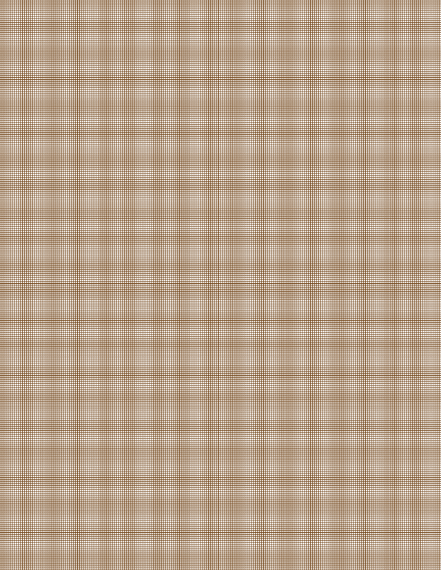 Metric Grid Paper (1mm) - Sepia with 2x2 Quadrants