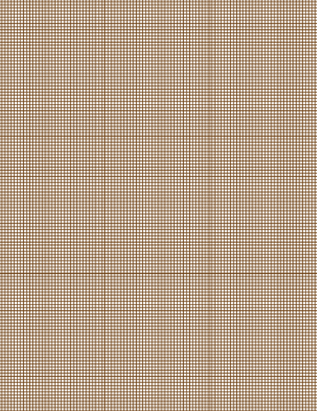 Metric Grid Paper (1mm) - Sepia with 3x3 Grid