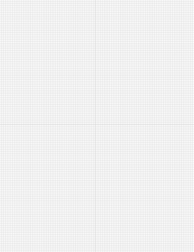 Metric Grid Paper (2mm) - Gray with 2x2 Quadrants