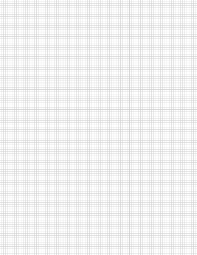 Metric Grid Paper (2mm) - Gray with 3x3 Grid