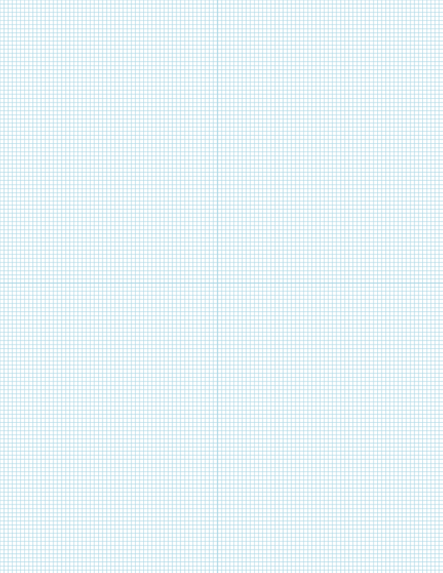 Metric Grid Paper (2mm) - Blue with 2x2 Quadrants